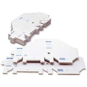 Tidsskriftsamler Bantex hvid karton, 25 stk