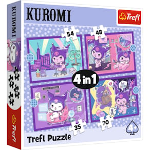 Puzzle Trefl 4-in-1 Day with Kuromi/Hello Kitty