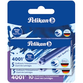 Tintenpatrone Pelikan 4001 GTP/5, Großraum, königsblau