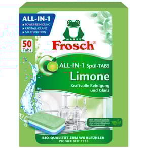 Geschirrspültabs Frosch All-in-1 Limone, 50 St.