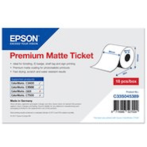 Epson Premium - Matta biljetter - Rulle(8 cm x 50 m) - 1 rulle