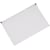 Documentenmap Q-CONNECT Zip Bag, A4, transparant