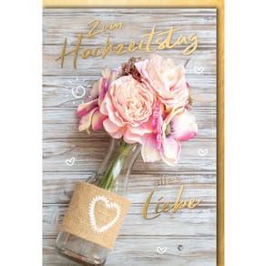 Hochzeitstagskarte Braun + Company