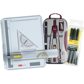 Zeichenplattenset Aristo GZ-Set Geo-Board A4, 3-tlg.