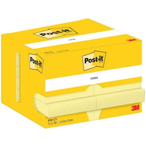 Post-It Gul, 51x76mm, 12st