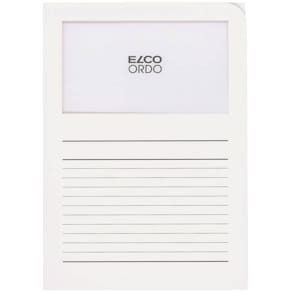 Sichtmappe Elco Ordo classico, A4, 120g, weiß, 100 Stück