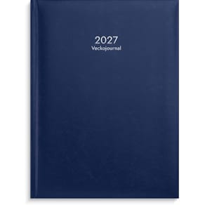 Veckojournal 2027 blå