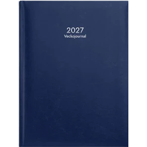 Veckojournal 2027 blå