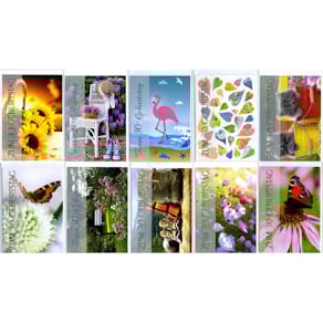 Geburtstagskarte Apollo, Zahl 30, 10 Stück, sortierte Motive, mit