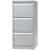 Hangmappenkast Bisley ft 101,6 x 47 x 62,2 cm, 3 laden, zilver