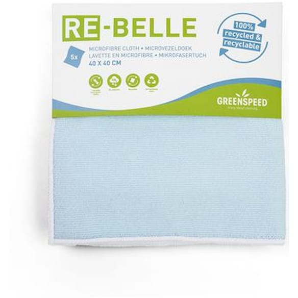 Klut GREENSPEED ReBelle mikro 40x40 blå 5st