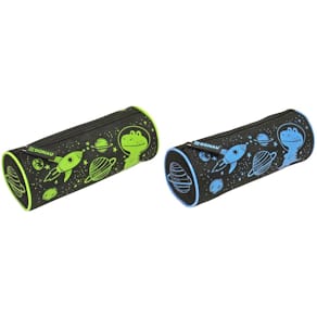 Schlampermäppchen DONAU Space Dino, rund, 2-farbig