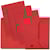 Dossiermap Oxford Ultimate, A4, karton, 2 kleppen, rood, 25 stuks