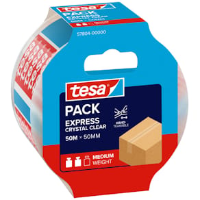 Verpackungsklebeband tesa Express, PP, 50 mm x 50 m, kristall-kla