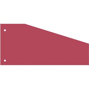 Verdeelstroken Kangaro, trapezium, pak 100 stuks, rood
