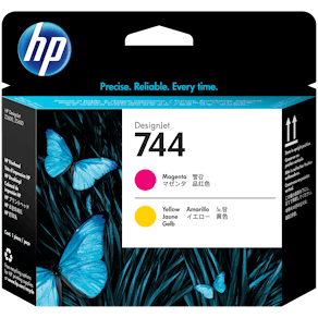 Bläckpatron HP F9J87A 744 Magenta/Gul