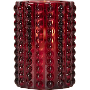 Glasklykta STAR T LED Dotty 12,5cm röd