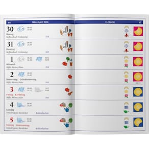 Taschenkalender Heyne Mondtaschenkalender, 10 x 15,5 cm