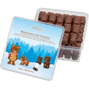 Marshmallows Hamlet, chocolade, doos van 400 gram