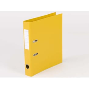 Brevordner Q-Line gul 50 mm ryg, karton á 10 stk