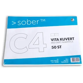 Kuvert C4 90g FH 50/FP