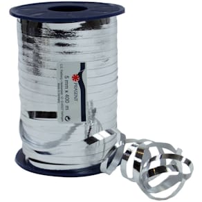 Ringelband, 5 mm x 400 m, silbermetallic