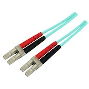 StarTech.com Aqua OM4 Duplex fiberoptisk kabel i multiläge - 100