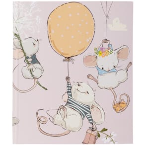 Tagebuch PAGNA Mäuseparty, mit Schloss, blanko