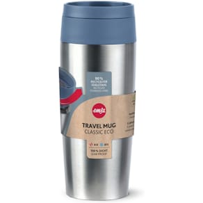 Isolierbecher Emsa Travel Mug, Edelstahl/blau, 0,36 l
