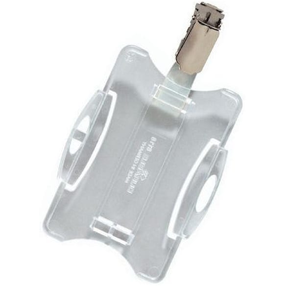 Product Image for Korthållare DURABLE Transparent med clips, 25/fp