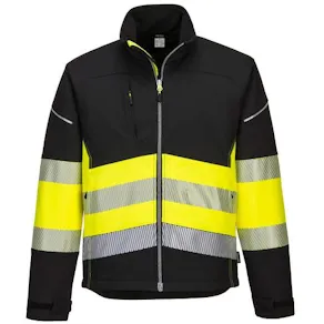 Varselsoftshell 3L PW375 Hi-Vis Kl 1 3XL
