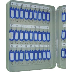 Schlüsselschrank Q-CONNECT, 54 Haken, grau
