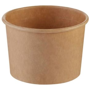 Dressingbæger kraft brun 5 oz, Ø90 x H70 mm, 50 stk