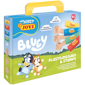 Bastelset Jovi Bluey My First Plastilina Baby, Holzstempel