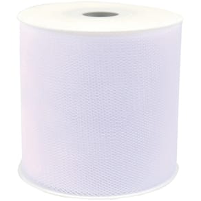 Zierband Goldina, Tüll, 100 mm x 50 m, weiß