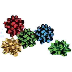 Geschenkrosette Mini, metallic, sortiert