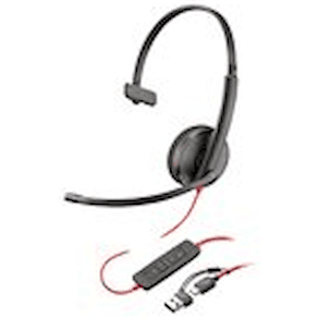 HP Poly Blackwire 3210 - Blackwire 3200 Series - headset - på