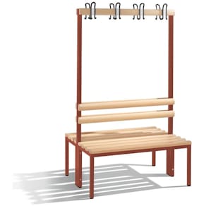 Garderobenbank CP Feuerwehr, rot