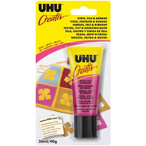 Textilkleber UHU Creativ Stoff, Filz & Bänder, Tube, 38 ml