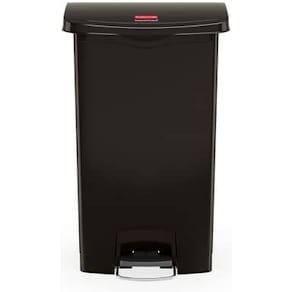 Tretabfallbehälter Rubbermaid Slim Jim Step-On, schwarz, 90 l