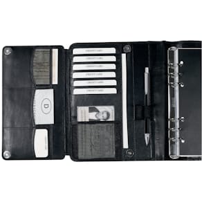 Ringbuchkalender BIND T-500, A5, Leder, schwarz