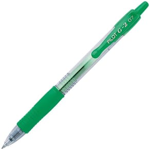 Gelkulpenna PILOT G-2 Medium Grön, 0.7mm 12st