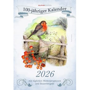 Bildkalender Alpha 100jähriger Kalender, 23,7x34 cm