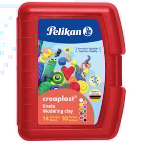 Kinderknete Pelikan Creaplast, 10 Farben, rot