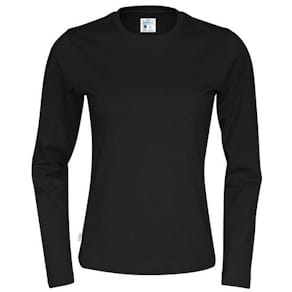 T-shirt LÄ 141019 GOTS dam svart XL