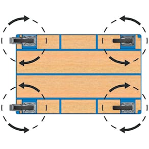 Laufrollensatz FETRA, 4 Stück (optional)
