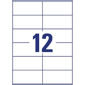 Universaletikett Avery Zweckform, 105 x 48 mm, weiß