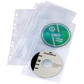 CD-/DVD-Hülle Durable, A4 schmal, 5 Stück