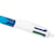 Bläckkulpenna BIC 4 Colours Grip Pro, 12st