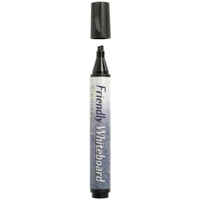 Whiteboardpenna FRIENDLY Svart, sned, 10st